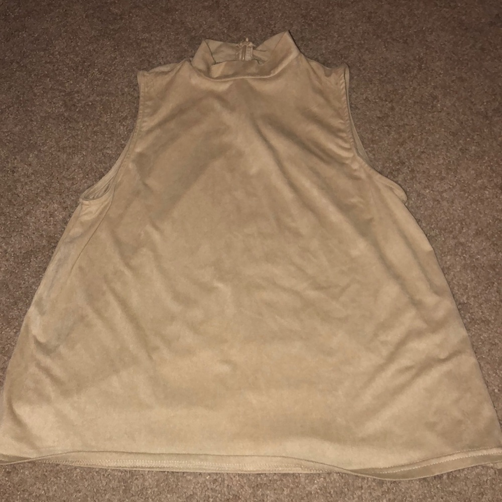Flowy turtle neck tank top